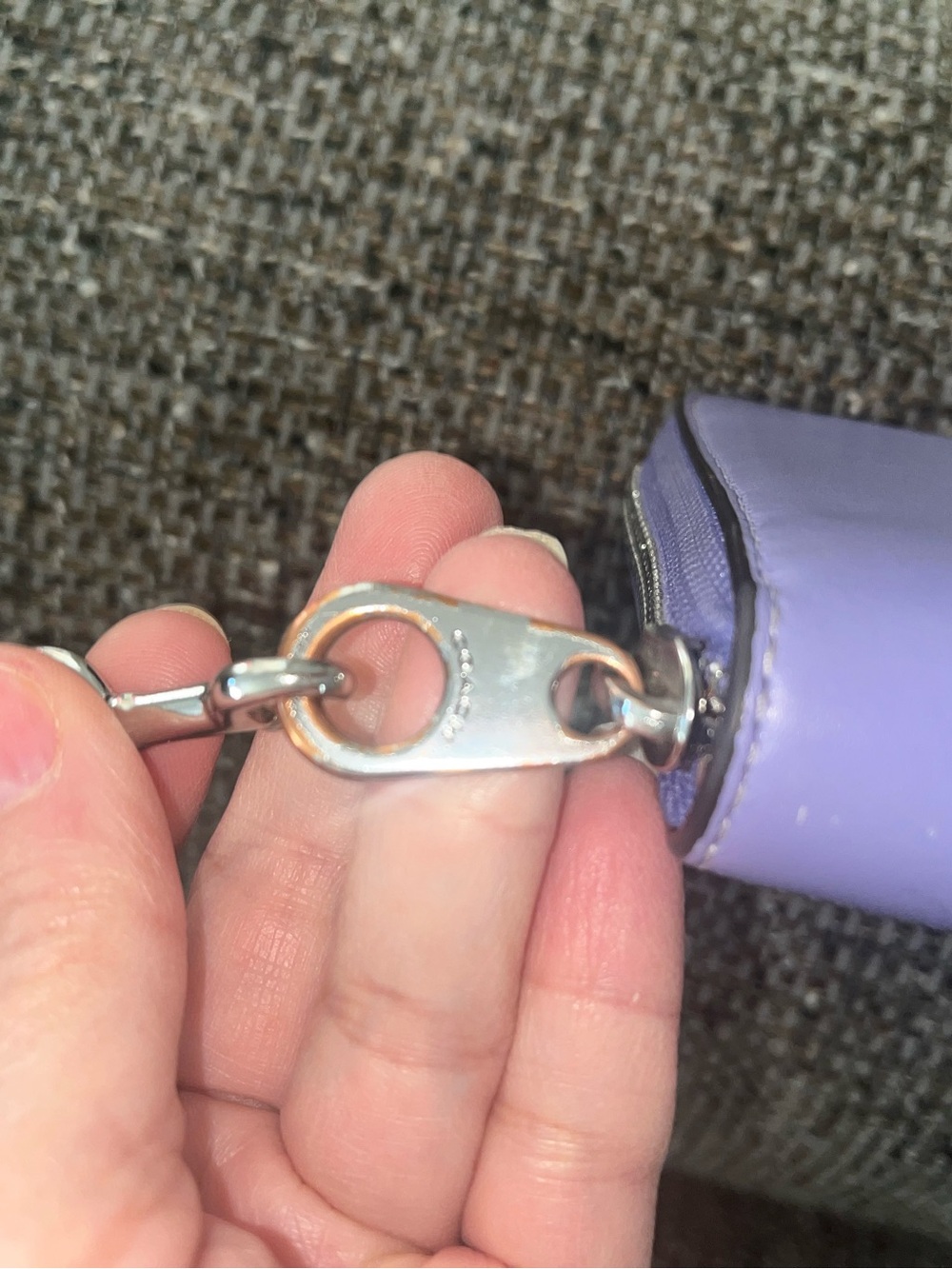 Coach Lilac Leather Wallet/Wristlet - Picture 4 of 6